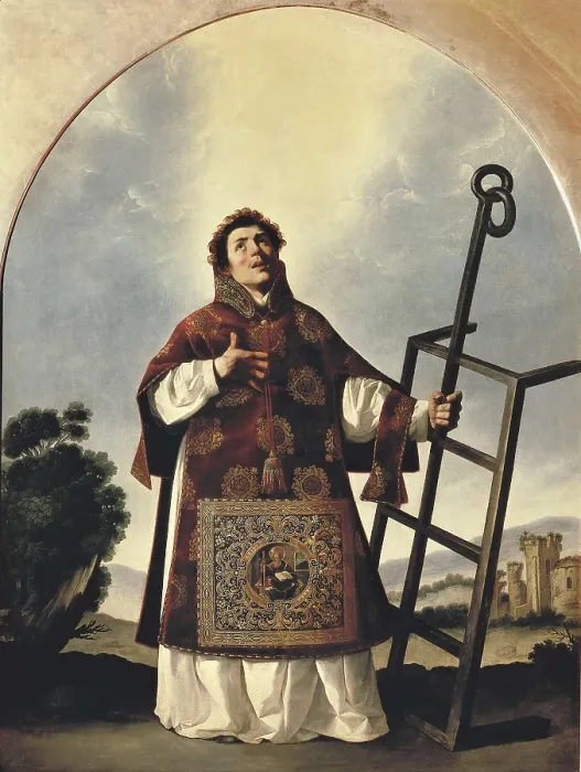 Framed Print : ZURBARAN, Francisco de (1598-1664). Saint Lawrence. 1636. Baroque art. Oil on canvas. RUSSIA. Saint Petersburg. State Hermitage Museum. AISA / Everett Collection**US SALES ONLY** Framed Print : ZURBARAN, Francisco de (1598-1664). Saint Lawrence. 1636. Baroque art. Oil on canvas. RUSSIA. Saint Petersburg. State Hermitage Museum. AISA / Everett Collection**US SALES ONLY**