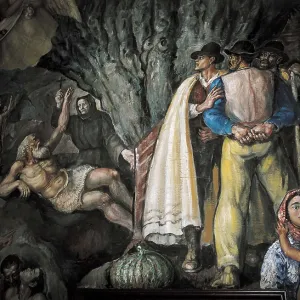 AGUIAR GARCA, Jos (1895-1976). The christening of the Guanches. 1950s