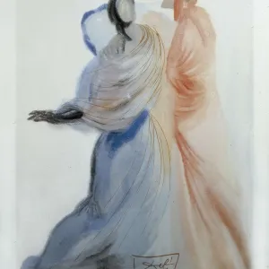 DALI, Salvador (1904-1989). The Divine Comedy. 1960. Illustration from an edition of Dante's "Divine Comedy"