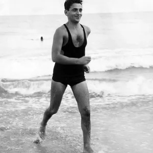 Irving Berlin at the beach in Palm Beach, Florida, 1933. Courtesy: CSU Archives/Everett Collection