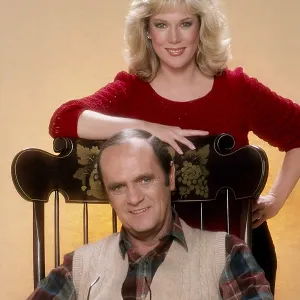 NEWHART, from left, Bob Newhart, Julia Duffy, 1982-90 (1983 photo)