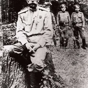 Nicholas II. Nicholas II arrested by the Bolshevik soldiers in Tobolsk (Siberia). RUSSIA. TYUMEN. Tobolsk. AISA/Everett Collection**US SALES ONLY**