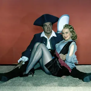 THE PRINCESS AND THE PIRATE, from left: Bob Hope, VIrginia Mayo, 1944