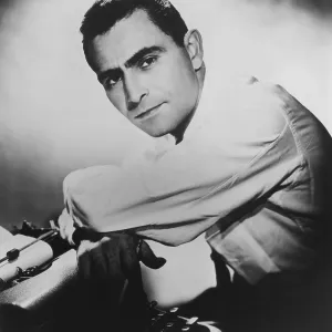Rod Serling, writer and creator of THE TWILIGHT ZONE and NIGHT GALLERY, circa early 1950s