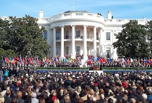 Jihad Prints: 1, 000 people at a six-month remembrance of the 9-11 terrorist attacks at the White House