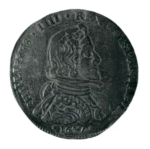 Coin Prints: 100 soldi scudo with portrait of Philip IV of Spain (Milan)