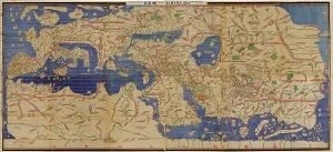 Ptolemy Prints: 1154, Charta Rogeriana, an Arabian medieval world map by geographer al-Idrisi (1099-1166)