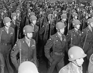 Homecoming Prints: Some of the 13, 000 soldiers marching in a parade in New York City