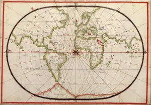 World Prints: 1590 map of the World