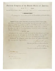Constitution Prints: 15th Amendment to the U.S