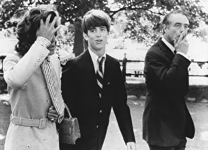 Shriver Prints: 16 year old Robert Sargent Shriver III going to court after a drug arrest in July 1970