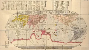 Isolation Prints: 1785 Japanese world map based on Jesuit missionary
