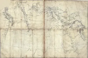 Louisiana Purchase Prints: 1803 Lewis and Clark map, with annotations in brown ink by Meriwether Lewis