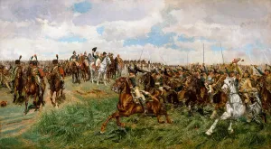 Napoleon Prints: 1807, FRIEDLAND, by Ernest Meissonier, 1861-75, French painting, oil on canvas