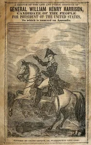 War Heroes Prints: 1840 Campaign brochure of William Henry Harrison