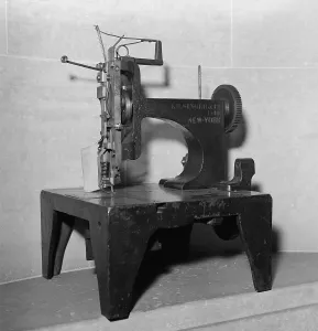 Automation Prints: 1849 model of the first commercially successful sewing machine
