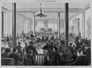 Wood Engraving Prints: 1876 trial of Orville Babcock, President Grant's private secretary