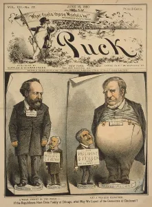 Images Dated 27th October 2008: 1880 Presidential election cartoon