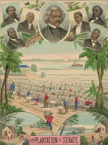 Frederick Prints: 1883 print commemorating the achievements of several African American men