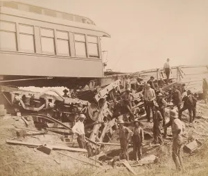Tourists Prints: 1887 Great Chatsworth Train Wreck