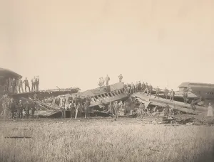Travel Prints: 1887 Great Chatsworth Train Wreck, at midnight on Aug. 10, 1887, near Chatsworth, Illinois