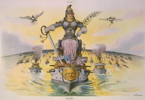 Cartoons Prints: 1905 Cartoon entitled 'Peace