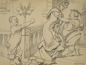 Drawings Prints: 1912 Presidential election cartoon by Otto Cushing, Oct. 8, 1912