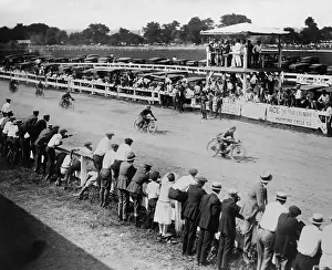 Speed Prints: 1920s motorcycle race, in the Washington, D.C. area. (BSLOC_2015_17_158)