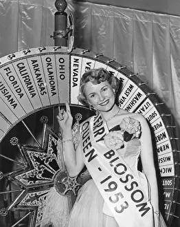 Lcgr1412 Prints: The 1953 Cherry Blossom Festival Queen