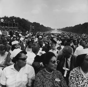 Images Dated 7th March 2012: 1963 March on Washington. Crowd of over 200