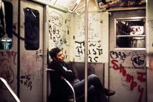 Passenger Prints: 1970s America. Graffiti on a subway car, New York City, New York ca. 1972