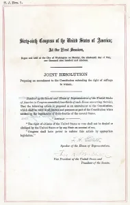 Suffrage Prints: 19th Amendment to the U.S. Constitution: Women's Right to Vote