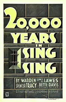 Films By Michael Curtiz Prints: 20, 000 YEARS IN SING SING, US poster art, 1932