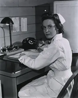 North Americans Prints: 2nd Lieutenant Venita Busse, U.S. Army nurse on duty during World War II