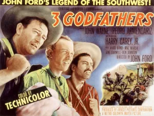 Armendariz Prints: 3 GODFATHERS, (aka THREE GODFATHERS), John Wayne, Harry Carey, Jr. Pedro Armendariz, 1948