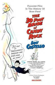 Bride Prints: THE 30 FOOT BRIDE OF CANDY ROCK, US poster, Lou Costello, 1959