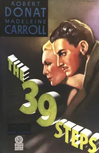 Overcoat Prints: THE 39 STEPS, from left: Madeleine Carroll, Robert Donat, 1935