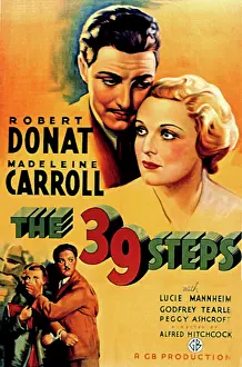 2002 Prints: THE 39 STEPS, Robert Donat, Madeleine Carroll, 1935