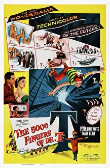 Mary Prints: THE 5000 FINGERS OF DR. T, US poster art, Peter Lind Hayes, Mary Healy, Tommy Rettig, 1953