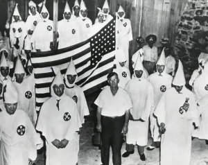 Demonstrators Prints: 58 of the advertised 1000 KKK members about to parade unmasked in Pell City