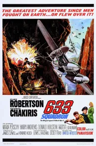 Airplane Prints: 633 SQUADRON, US poster, bottom from left: George Chakiris