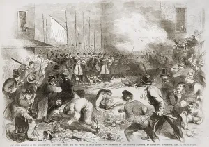 Street Prints: 6th Regiment of the Massachusetts Volunteers shooting protesters in Baltimore