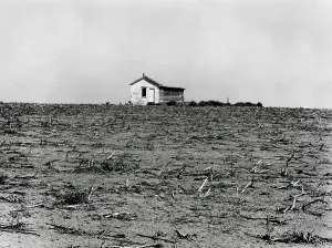 Disaster Prints: Abandoned house, Haskell, Kansas, April 1941. Photo by Irving Rusinow. (BSLOC_2013_7_21)