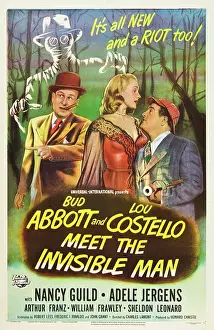 Wells Prints: ABBOTT AND COSTELLO MEET THE INVISIBLE MAN, Bud Abbott, Adele Jergens, Lou Costello, 1951