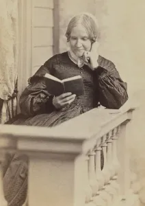 Slavery Prints: Abolitionist and womens rights activist, Lydia Maria Child in 1865, at age 63