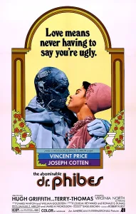 Art Deco Prints: THE ABOMINABLE DR. PHIBES, from left: Vincent Price