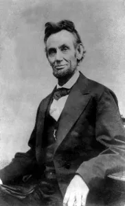 Images Dated 15th April 2008: Abraham Lincoln (1809-1856) portrait taken by Alexander Gardner on Feb