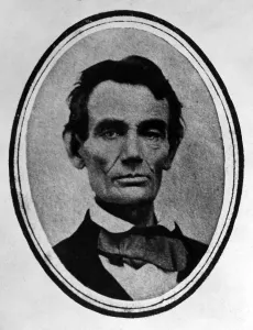 Images Dated 15th April 2008: Abraham Lincoln (1809-1856) portrait taken on August 26