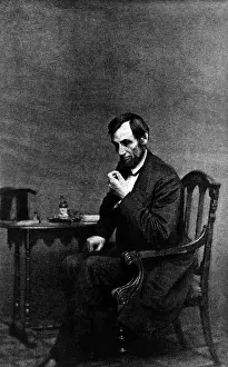 Posing Prints: Abraham Lincoln, (1809-1865), U