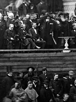 Lincoln Prints: Abraham Lincoln at his 1st inauguration